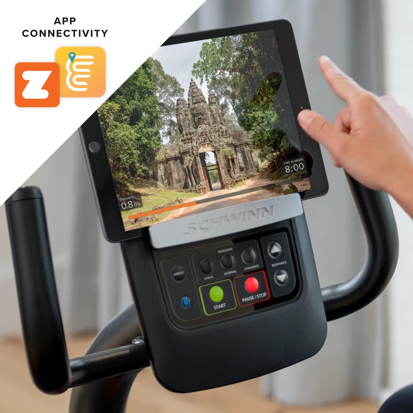 230 Recumbent Exercise Bike with Explore the World and Zwift Compatibility