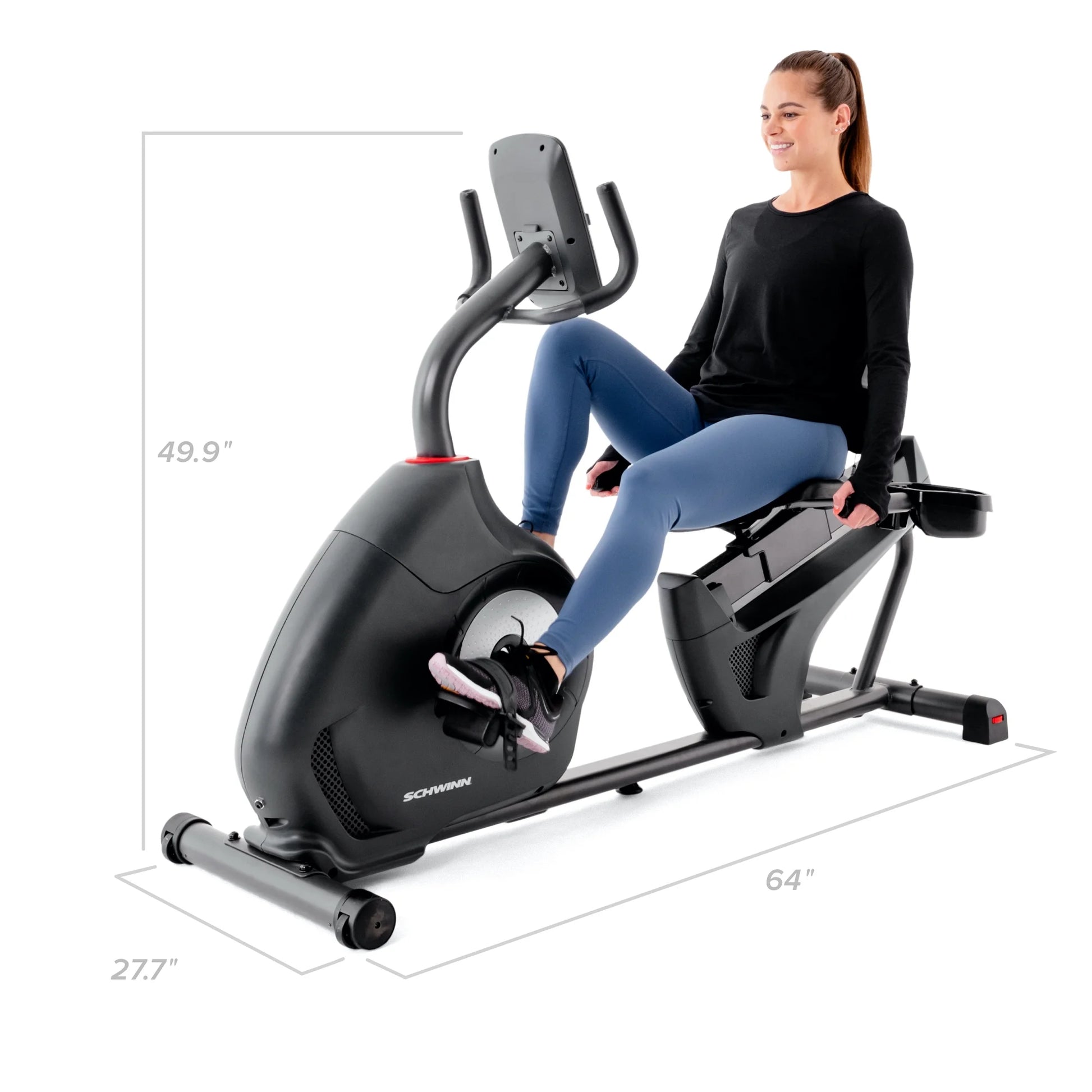 230 Recumbent Exercise Bike with Explore the World and Zwift Compatibility