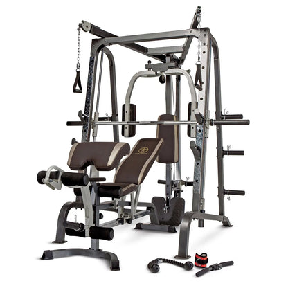 Diamond Elite Olympic Smith Cage Machine, Plate Loaded Home Gym Total Body Workout Machine (MD-9010G)